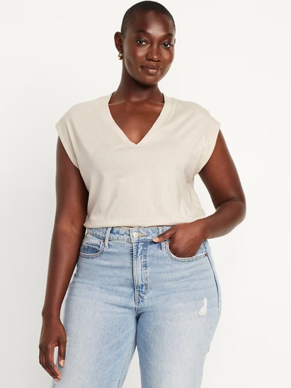 Old Navy Sleeveless V-Neck Muscle Tee Top 3X